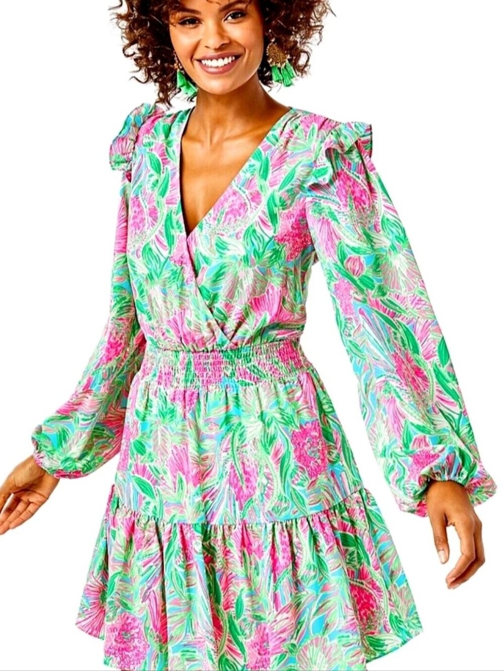 Lilly Pulitzer Taviana Stretch Long Sleeve Dress